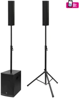 Sal PAS12W243S TWS, 9db hangsugárzó, színes képernyő, állvány, DSP hangprocesszor kép