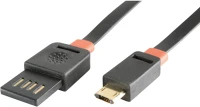 Sal USBF 3 Microusb töltőkábel, lapos, 3m kép