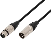 Sal XLR1 Audio kábel, xlr dugó / xlr aljzat, 1 méter, 6mm, fém, réz vezeték kép