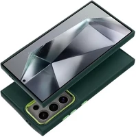Samsung 101476 Frame  galaxy s24 fe közepesen ütésálló tok kameravédő kerettel, zöld kép