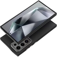 Samsung 101477 Frame  galaxy s24 fe közepesen ütésálló tok kameravédő kerettel, fekete kép