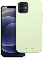 Samsung 105774 Roar  galaxy s25 prémium szilikon tok velúr béléssel, világoszöld kép