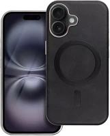 Samsung 108536 galaxy a26 magsafe kompatibilis eco bőr tok, kameravédő peremmel, fekete kép