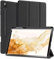 Samsung 108963 Dux ducis domo  galaxy tab s8 ultra kihajtható tok pencil tartóval, fekete kép