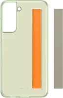 Samsung EF-XG990CMEGWW Galaxy s21 fe clear strap cover, oliva zöld (ef-xg990cmegww) kép