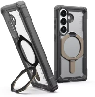 Samsung 214524113136 galaxy s26 magsafe tok megerősített peremmel, kitámasztóval, ash/titanium kép