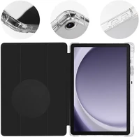 Samsung 57983121050 Obal:me mistytab  galaxy tab a9+ oldalra nyíló, kitámasztható tok, fekete kép