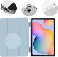 Samsung 57983121054 galaxy tab s6 lite 2020/2022/2024 oldalra nyíló, kitámasztható tok, kék kép