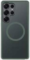 Samsung 57983123689 galaxy s25 ultra hátlap tok, áttetsző/sötétszöld kép