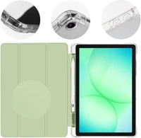 Samsung 57983128503 galaxy tab a11 / tab a9 oldalra nyíló, kitámasztható tok, zöld kép