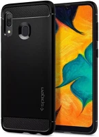 Samsung 617CS26243 Spigen rugged armor  a305 galaxy a30 tok, matte black, fekete kép