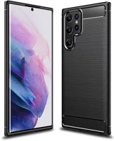 Samsung 62621 Forcell carbon hátlap tok galaxy s22 ultra, fekete kép
