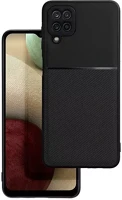 Samsung 63841 Forcell noble hátlap tok, galaxy a12, fekete kép