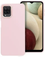 Samsung 74572 Frame  galaxy a12 szilikon tok, rózsaszín kép