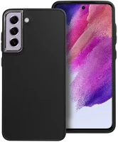 Samsung 74624 Frame  galaxy s21 fe közepesen ütésálló tok kameravédő kerettel, fekete kép