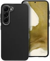 Samsung 74644 Frame  galaxy s23 közepesen ütésálló tok kameravédő kerettel, fekete kép