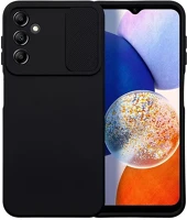 Samsung 75112 Slide  galaxy a14 5g/a14 4g, kameravédős szilikon tok, fekete kép