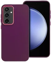 Samsung 88338 Frame  galaxy s23 fe közepesen ütésálló tok kameravédő kerettel, lila kép
