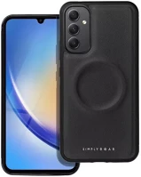 Samsung 90718 Roar morning magsafe  galaxy a34 eco bőr tok, fekete kép