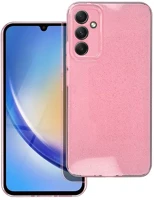 Samsung 90833 Clear 2mm  galaxy a34 5g csillámos tok, rózsaszín kép