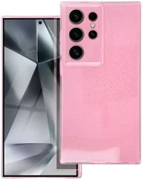 Samsung 90853 Clear 2mm  galaxy s24 ultra csillámos tok, rózsaszín kép