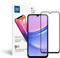 Samsung 96602 Blue star  galaxy a15 5g teljes kijelzős kijelzővédő üvegfólia, fekete kép