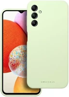 Samsung 98514 galaxy a14 4g / a14 5g prémium szilikon tok velúr béléssel, világoszöld kép