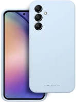Samsung 98520 Roar  galaxy a54 5g prémium szilikon tok velúr béléssel, világoskék kép