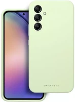Samsung 98522 Roar  galaxy a54 5g prémium szilikon tok velúr béléssel, világoszöld kép