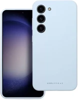 Samsung 98532 galaxy s24 ultra 5g prémium szilikon tok velúr béléssel, világoskék kép