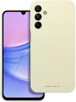 Samsung 98539 galaxy a15 4g / a15 5g prémium szilikon tok velúr béléssel, világossárga kép