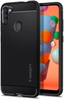 Samsung ACS00855 Spigen rugged armor galaxy a11 tok, matte black, fekete kép