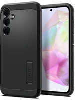 Samsung ACS07530 galaxy a55 5g sm-a556b, szilikon tok + műanyag hátlap, kitámasztóval kép