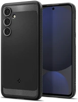 Samsung ACS08578 Galaxy s24 fe sm-s721, szilikon tok, spigen rugged armor, karbon minta, fekete kép