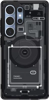 Samsung ACS08957 Spigen ultra hybrid magfit  galaxy s25 ultra tok, zero one, fekete kép
