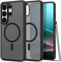 Samsung ACS10681 Spigen ultra hybrid magfit  galaxy s26 ultra tok, frost black, fekete kép
