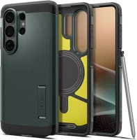 Samsung ACS10686 Spigen tough armor magfit  galaxy s26 ultra tok, magsafe, abyss green, zöld kép