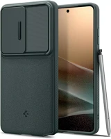 Samsung ACS10688 Spigen optik armor  galaxy s26 ultra tok, abyss green, zöld kép