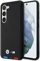 Samsung BMHCS23M22PTDK Bmw leather stamp tricolor  s23+ hátlap tok, fekete kép