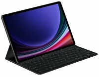Samsung EF-DX710BBEGGB Tok álló, bőr hatású (flip, ultravékony, bluetooth billentyűzet, qwerty, angol nyelvű) fekete kép