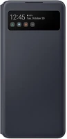 Samsung EF-EA426PBE Galaxy a42 led view cover, gyári flip tok, fekete, ef-ea426pbe kép