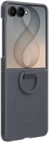 Samsung EF-EF776CBE galaxy z flip 8 silicone magnetic cover with ring, gyári szilikon tok kép