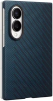 Samsung EF-KF971SNE galaxy z fold 8 carbon magnet cover mágneses gyári tok + 2db fólia, kék kép
