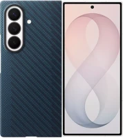 Samsung EF-KF976SNE galaxy z fold 8 ultra carbon magnet cover mágneses gyári tok + 2db fólia kép
