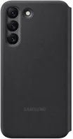 Samsung EF-NS901PB Galaxy s22 led view cover, gyári flip tok, fekete, ef-ns901pb kép