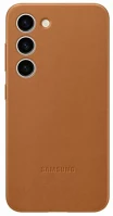 Samsung EF-VS911LA Galaxy s23 leather cover, gyári bőr tok, barna, ef-vs911la kép