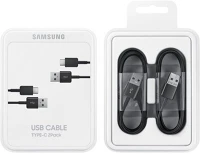 Samsung EP-DG930MBE Adatkábel és töltő 2db (usb - type-c, gyorstöltés támogatás, 150cm) fekete kép