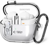 Samsung FD5906302376155 Samsung galaxy buds 3 / buds 3 pro tartó - tech- protect flexair átlátszó kép