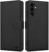 Samsung FD5906302392575 galaxy a27 5g - tech- protect wallet - fekete bőr könyvtok kép