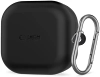 Samsung FD5906302392865 Galaxy buds 4 / 4 pro tartó - fekete szilikon karabinerrel kép